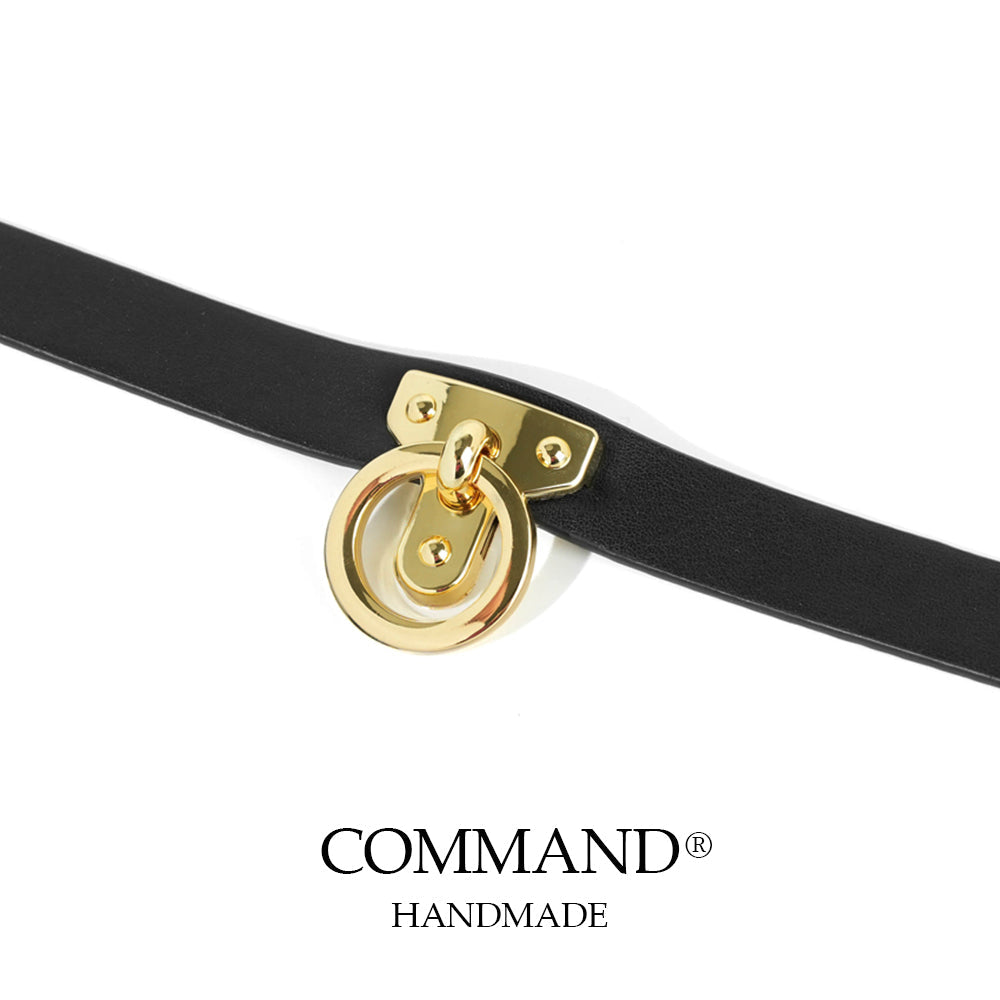 Venus Classic Leather Choker with O Ring