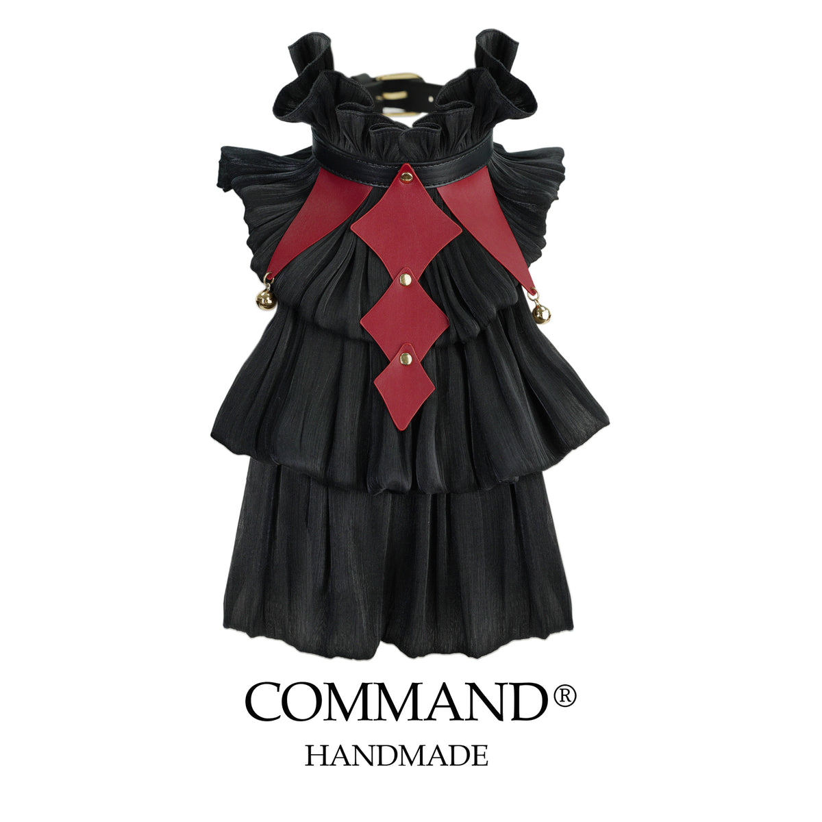 Jester’s Court Ruffle Diamond Collar Red & Black