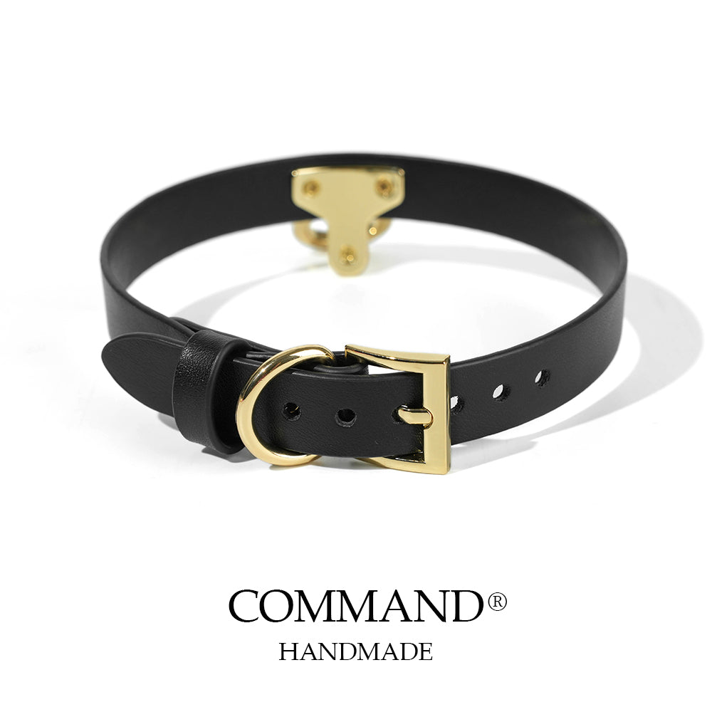 Venus Classic Leather Choker with O Ring
