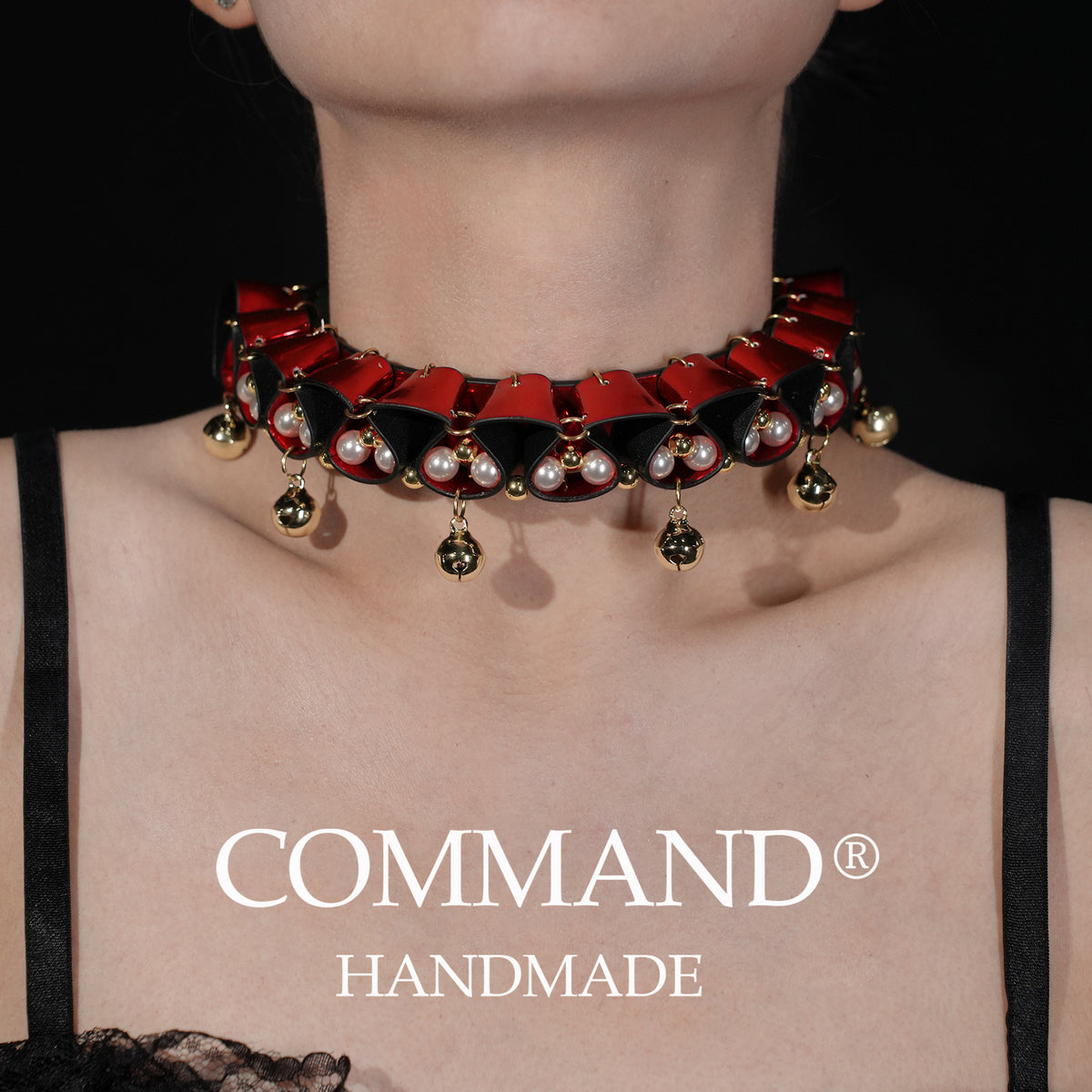 Jesterlet Radiant Pearl Jingle Ruffle Choker