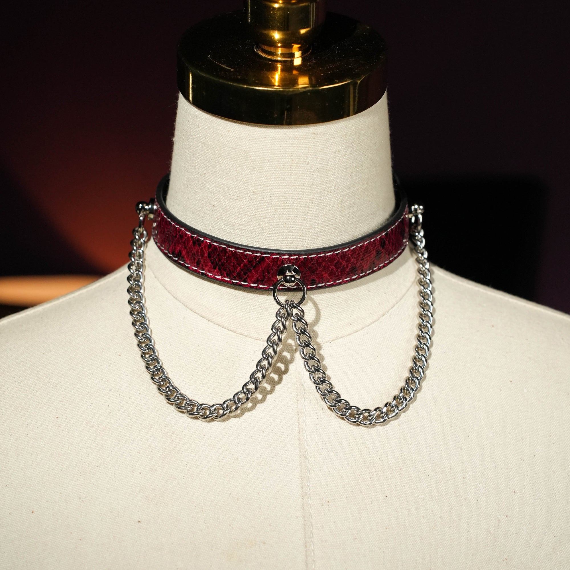 Echo Double Silver Chain Choker More Color Chosse