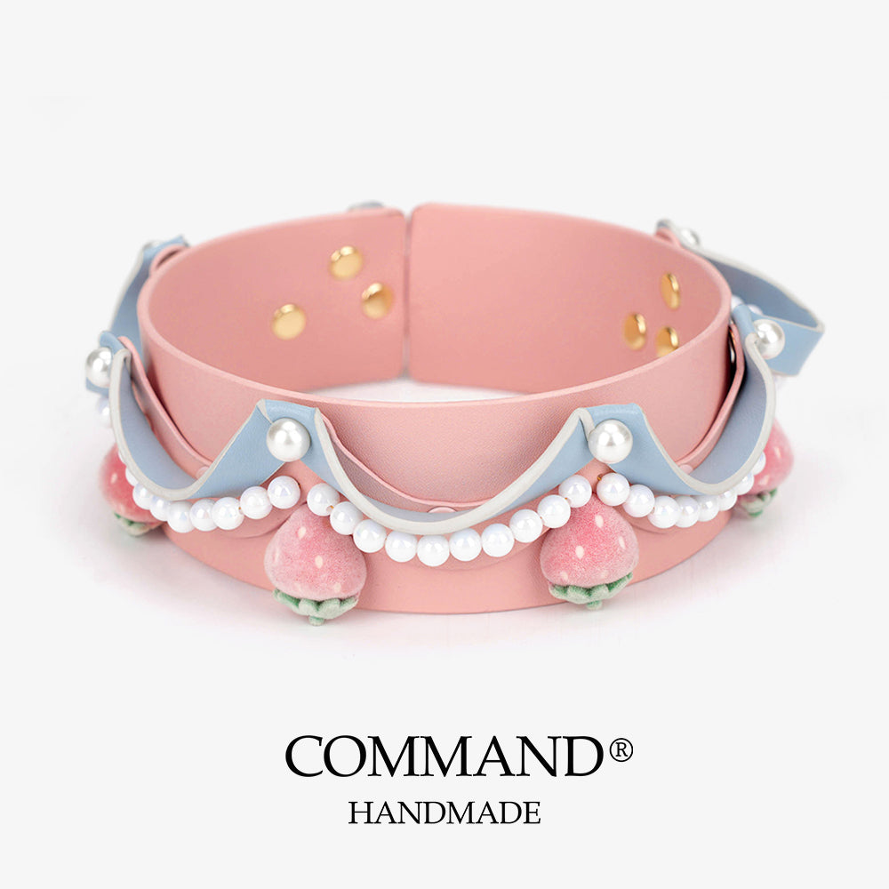 Elira Strawberry Cream Pearl Choker