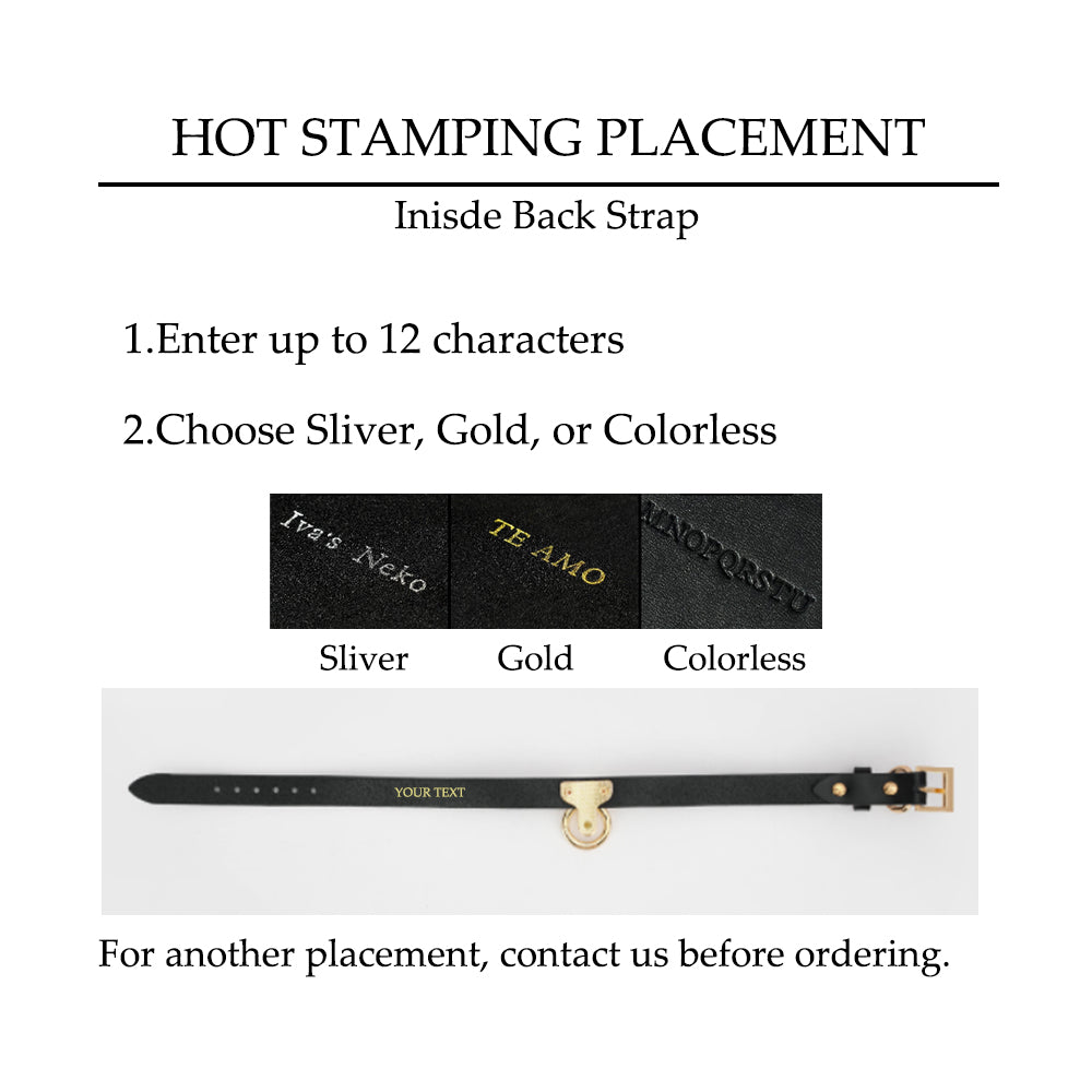 Venus Classic Leather Choker with O Ring