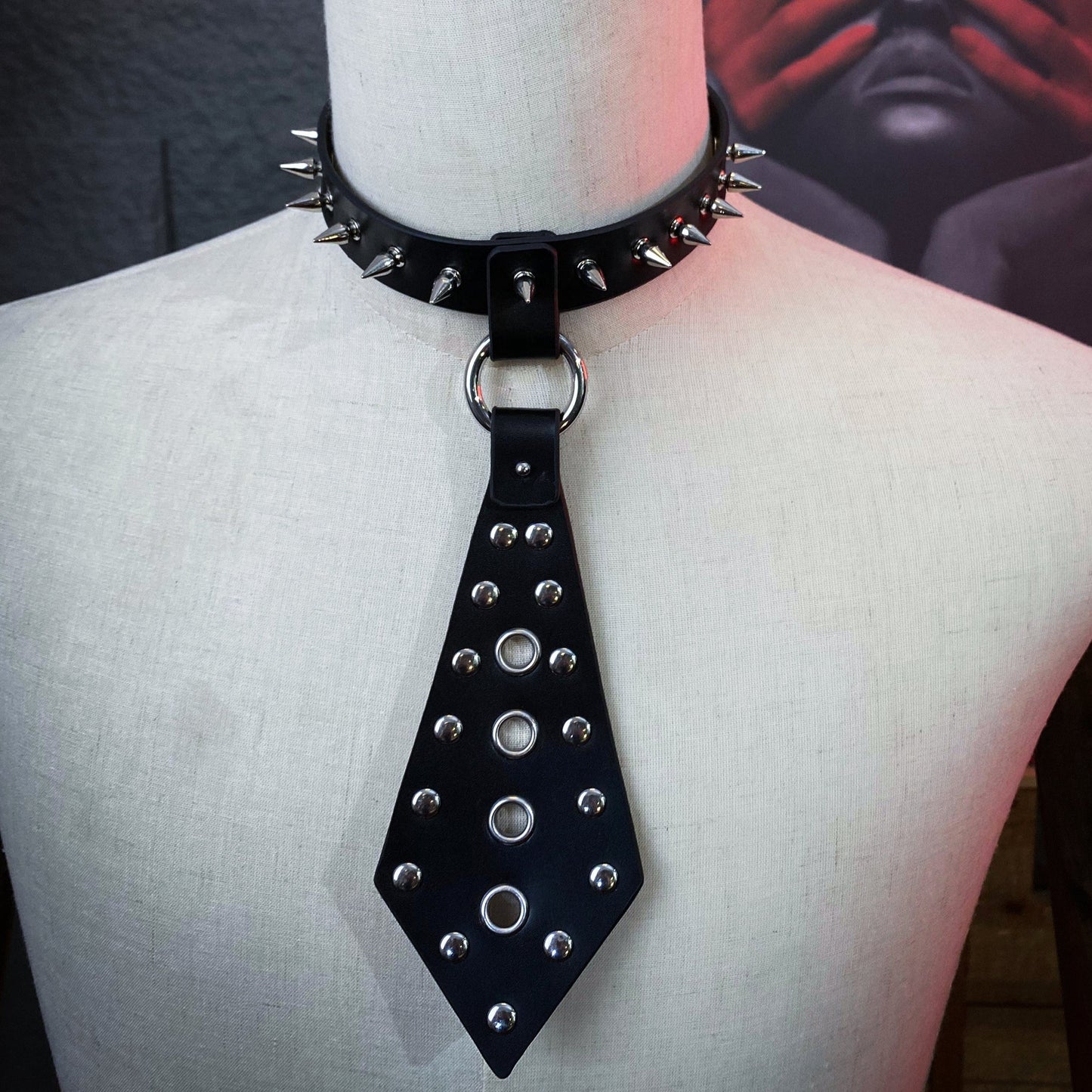 Sita Black Studded Tie Choker
