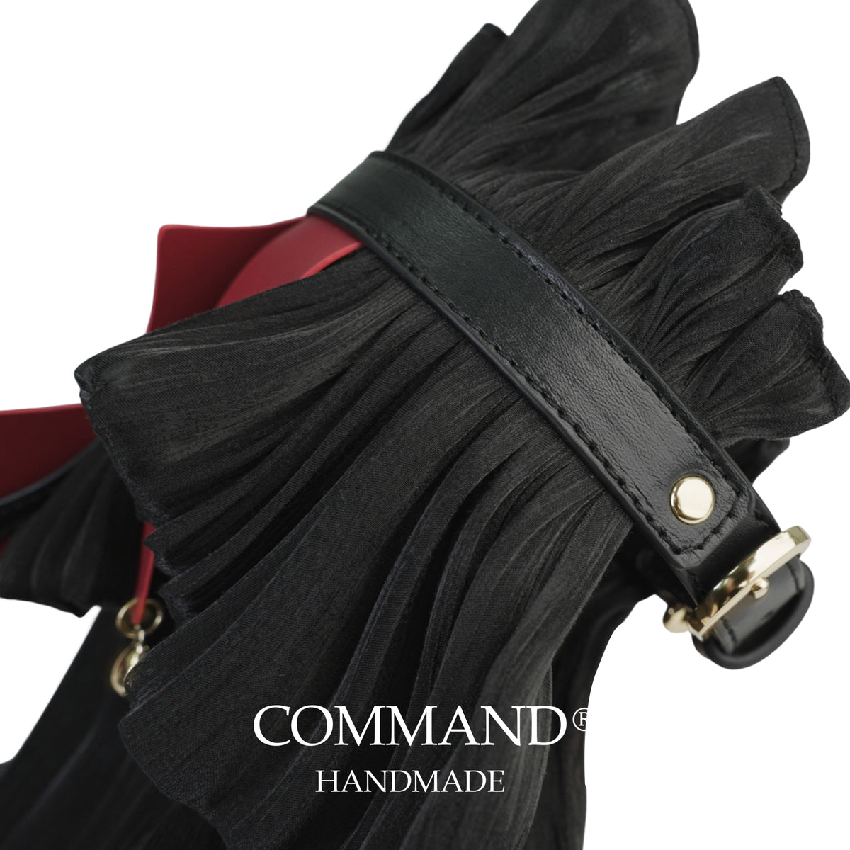 Jester’s Court Ruffle Diamond Collar Red & Black