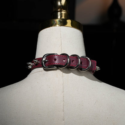 Love On Thorns Punk Choker With Heart