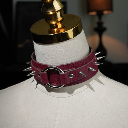 Buzzcocks Classic Black Red With O Ring Punk Choker