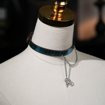 Thalassa Blue chain collar