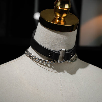 Muses Double Chain Choker with O Ring