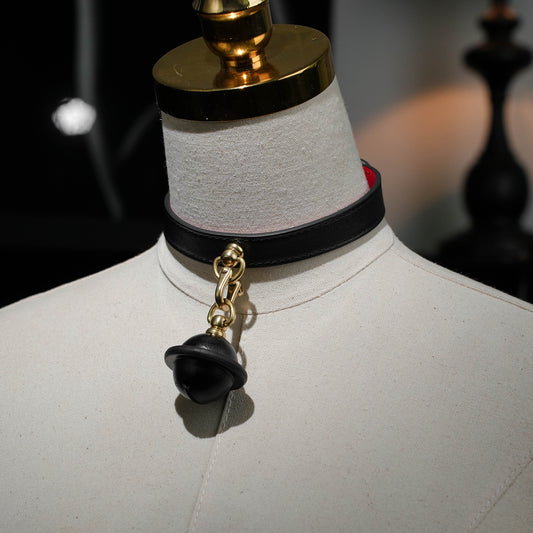 Bell Shaking Black Red With Bell Choker