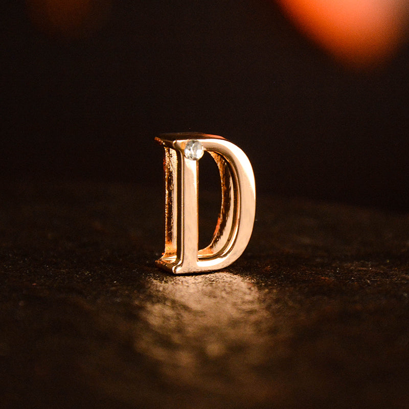 Gold Diamond Letter Pendant (single buy no delivery)