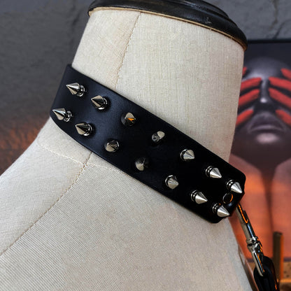 Ares Stud Choker Plus Leash