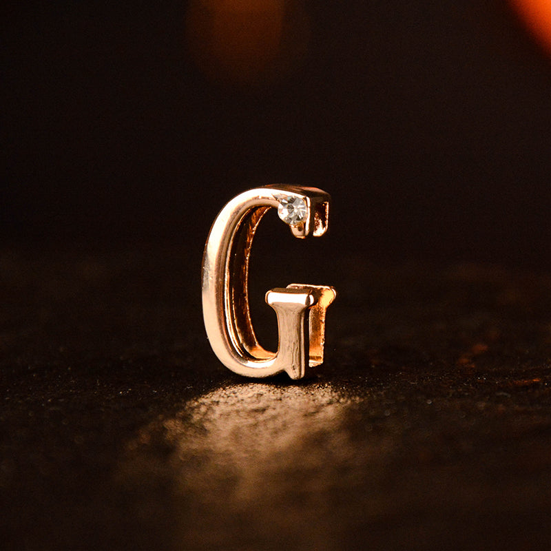 Gold Diamond Letter Pendant (single buy no delivery)