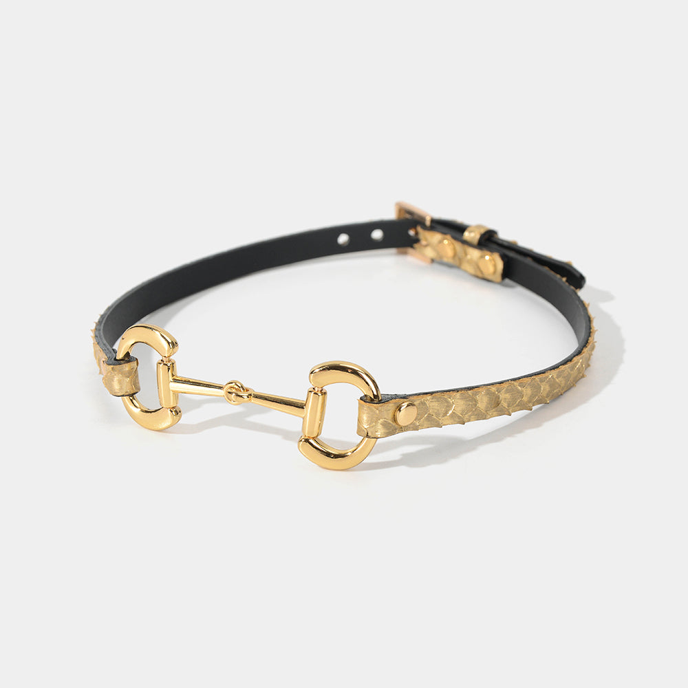 Gold Python Choker/Collar